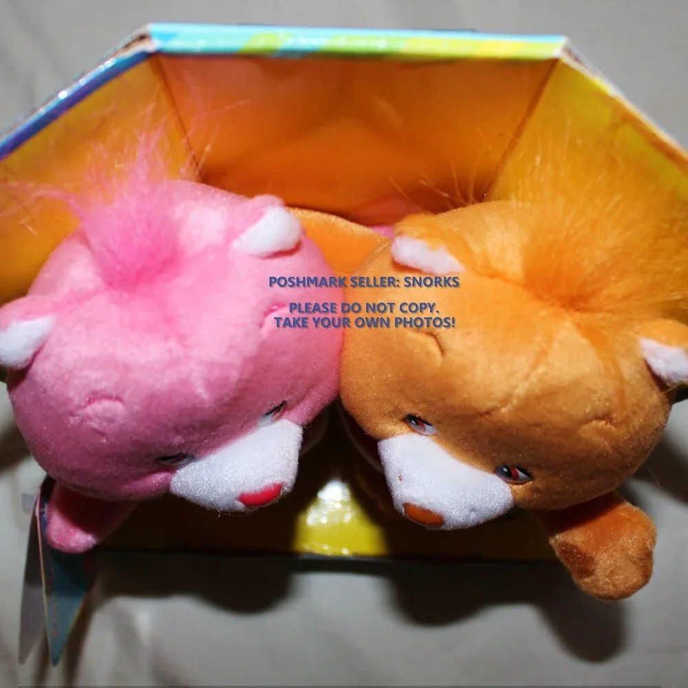 Care Bears Cuddle Pairs Love-a-Lot & Tenderheart 2002 NEW IN BOX vintage plush